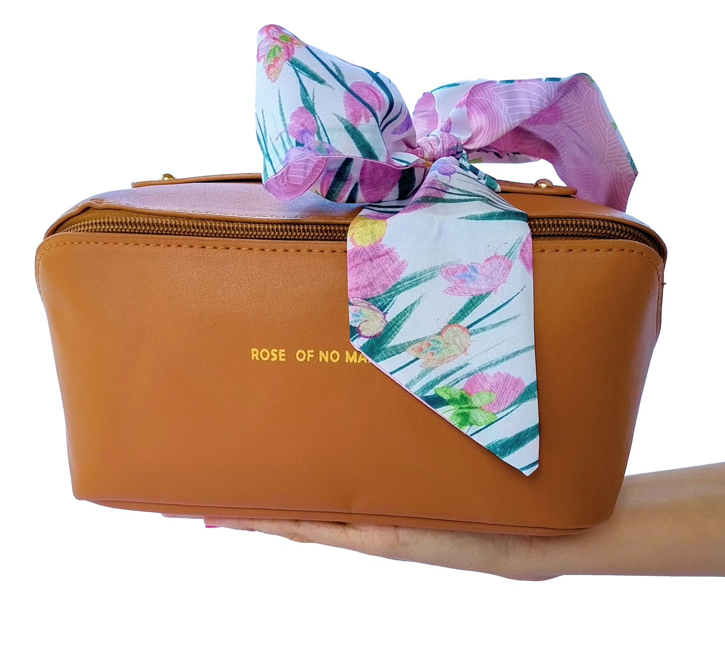 Kit Fem +  Cosmetiquera Impermeable Café