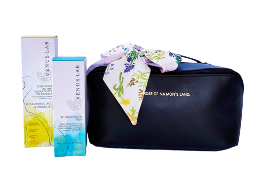 Kit Fem + Cosmetiquera Impermeable Negra