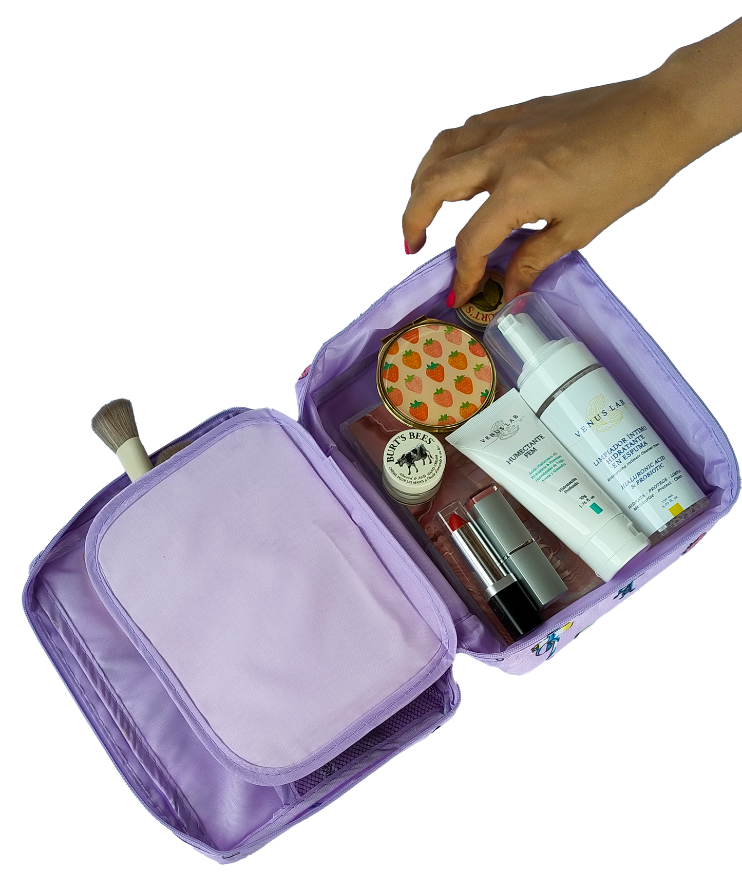 Kit Fem + Organizador Viajero Morado