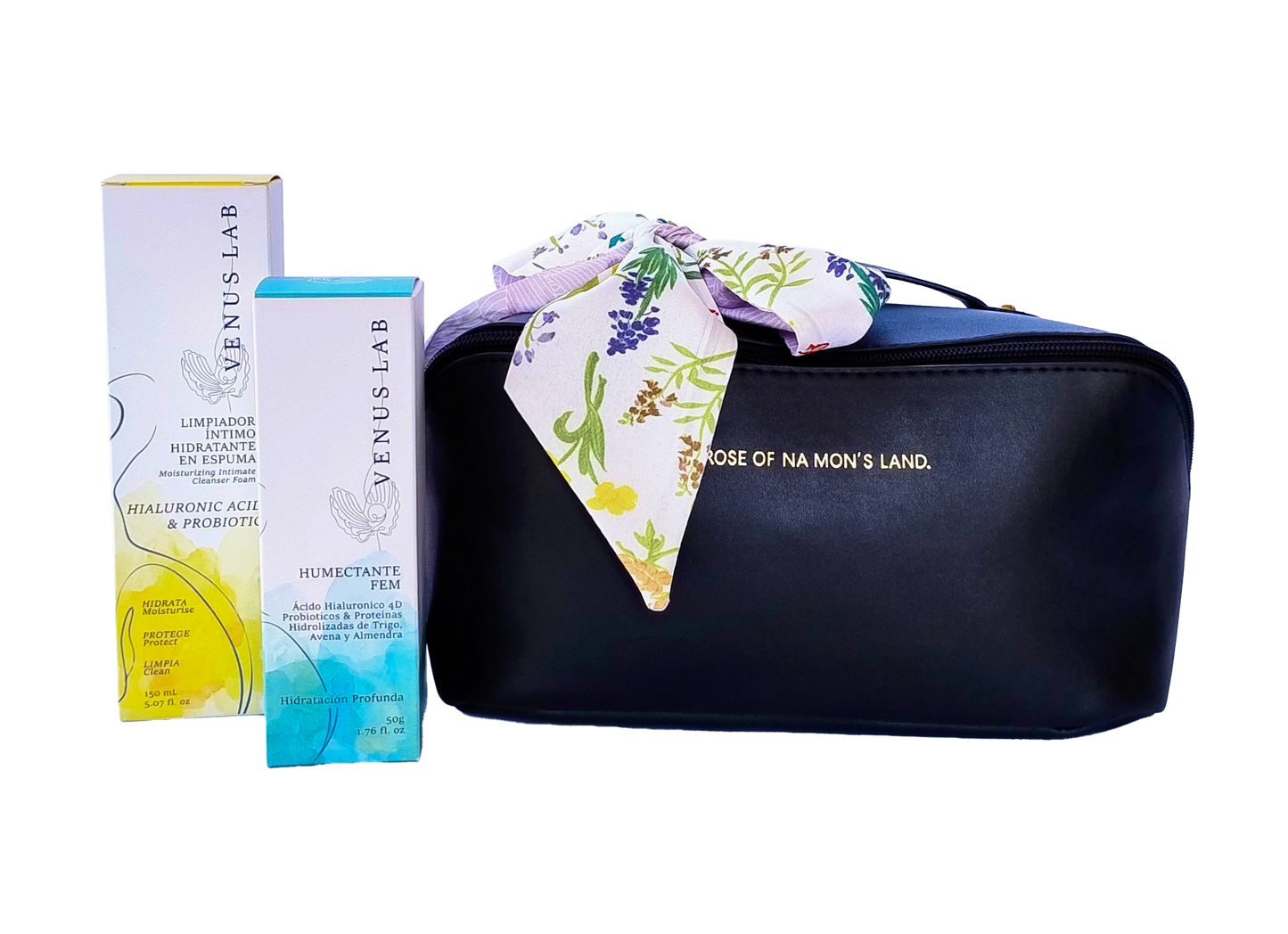 Kit Fem + Cosmetiquera Impermeable Negra