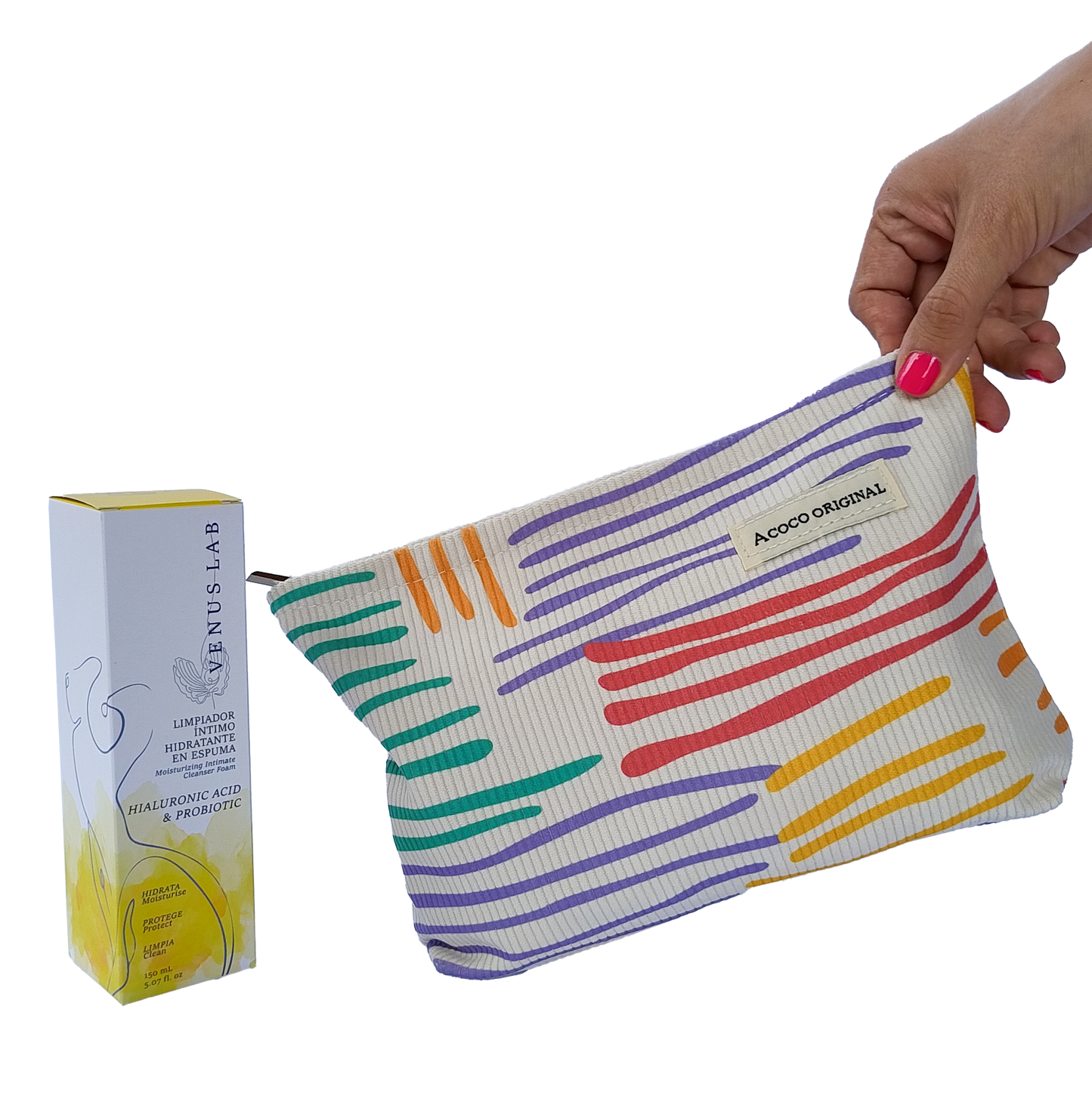 Kit Fem + Cosmetiquera Colores