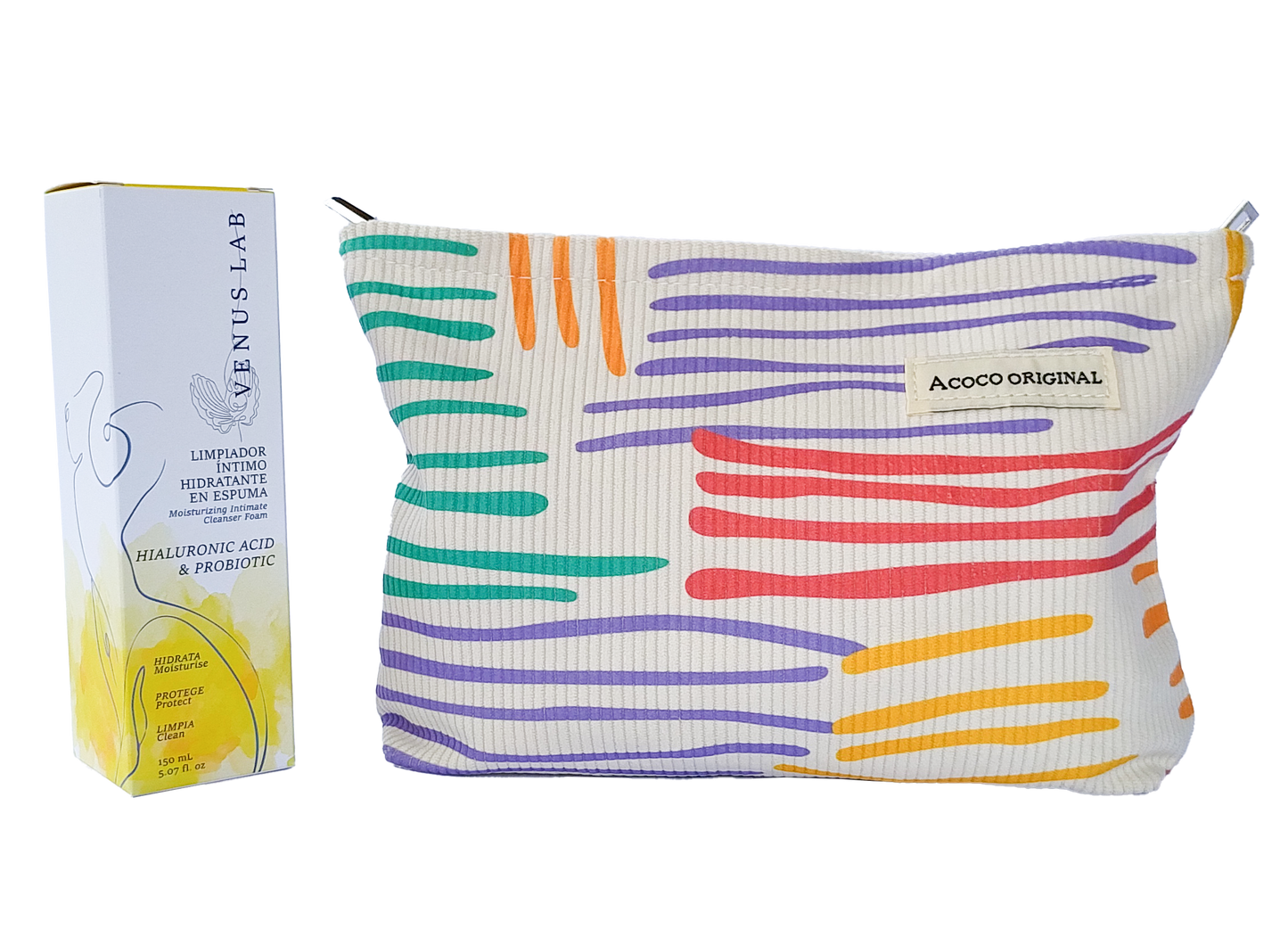 Kit Fem + Cosmetiquera Colores