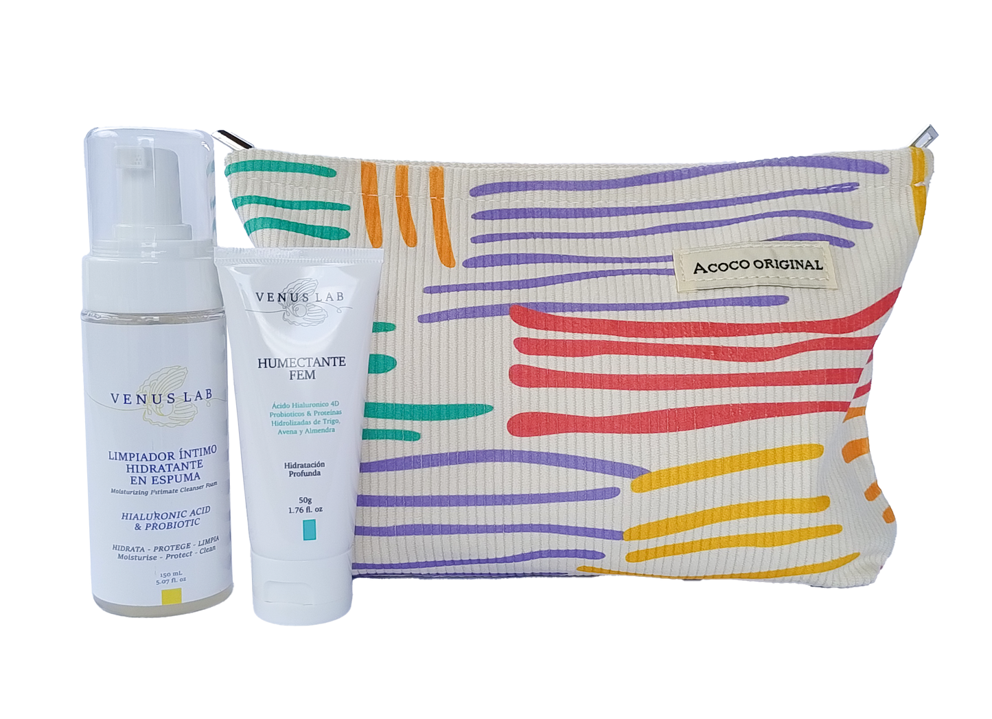 Kit Fem + Cosmetiquera Colores